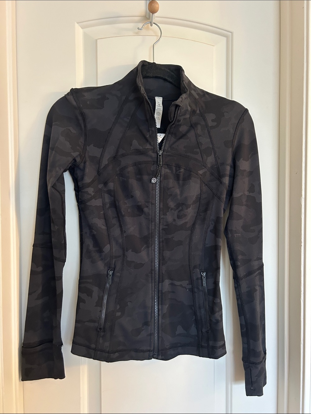 lululemon athletica Define Jacket Luon • Black Camo Full Zip Athleisure